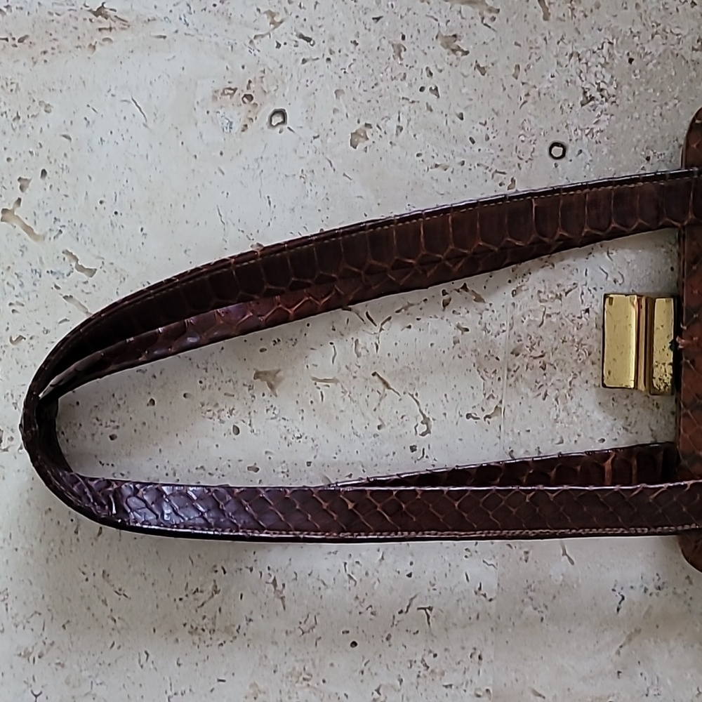 Vintage lizard skin small purse. 1940's ? - Picture 5 of 16